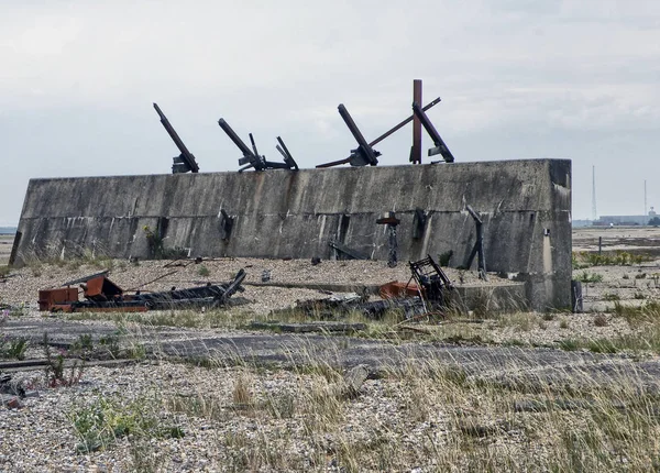 Old Concrete Block Field —  Fotos de Stock