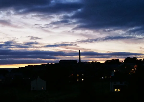 Schöne Wolken Sonnenuntergang — Stockfoto