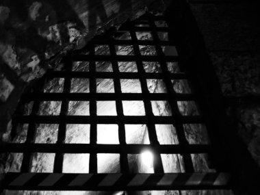 çubukların siyah beyaz fotoğrafı