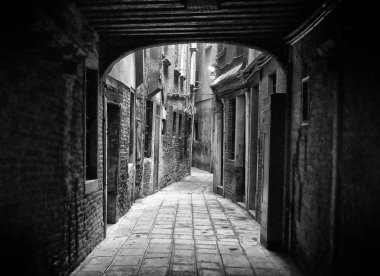 Venedik 'in eski bir kasabası, İtalya