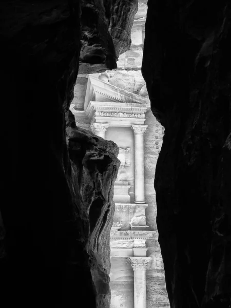 Antik Petra Şehrinin Kalıntıları Jordan — Stok fotoğraf