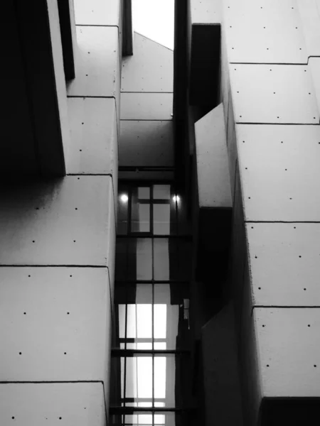 Visão Preto Branco Arquitetura — Fotografia de Stock