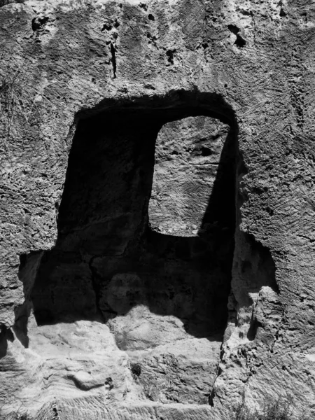 Siyah Beyaz Taş Duvar — Stok fotoğraf