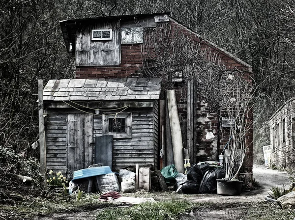 Gammalt Övergivet Hus Byn — Stockfoto