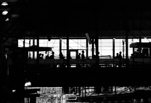Night View Railway Station — Stock fotografie