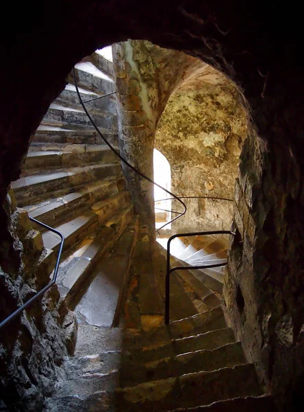 Escaleras Caracol Edificio Antiguo — Foto de Stock
