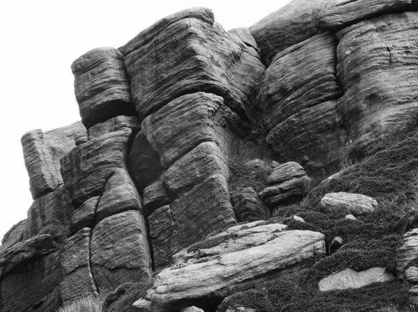 Rough Stone Outcrop West Yorkshire — Stock Photo, Image