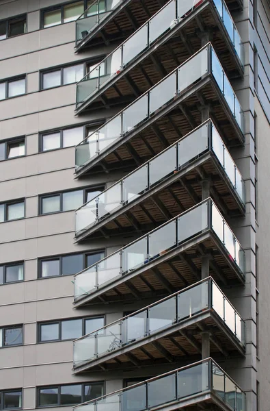 Moderno Edificio Apartamentos Ciudad — Foto de Stock
