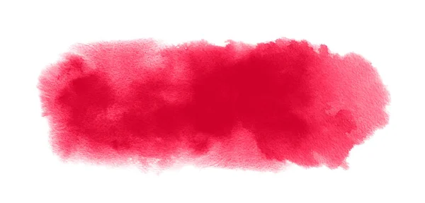 Rode aquareltextuur met aquarelvlek, verfspatten voor Valentijnsachtergrond — Stockfoto