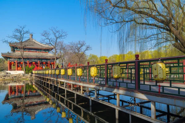 Paisaje Del Palacio Verano Beijing Principios Primavera — Foto de Stock