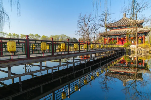 Paisaje Del Palacio Verano Beijing Principios Primavera — Foto de Stock