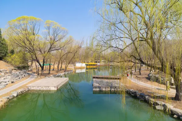 Die Sommerpalastlandschaft Von Peking Zeitigen Frühling — Stockfoto