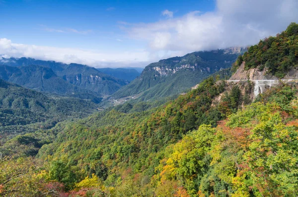Hubei Shennongjia National Geopark Paisagem Outono — Fotografia de Stock