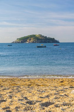 The scenery of Dalian Golden Stone National Geopark and Coastal Road in late Summer clipart