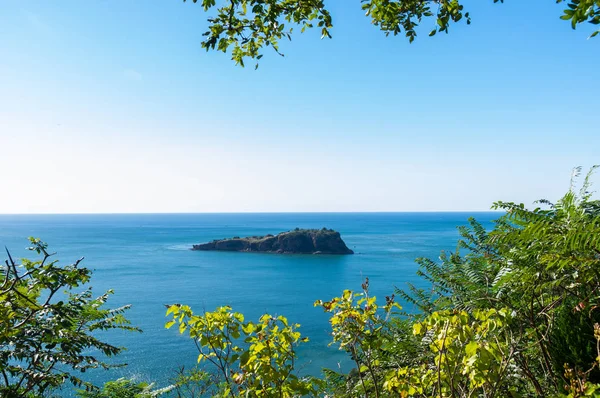 Paisaje Dalian Golden Stone National Geopark Coastal Road Finales Verano — Foto de Stock