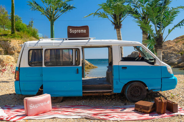 The scenery of Dalian Golden Stone National Geopark and Coastal Road in late Summer