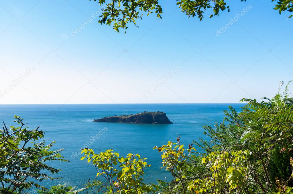 The scenery of Dalian Golden Stone National Geopark and Coastal Road in late Summer