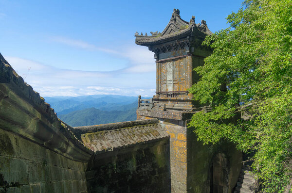 The charming summer scenery of Wudang Mountain in China