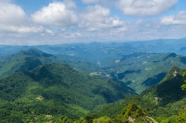 Encantadora Paisagem Verão Montanha Wudang China — Fotografia de Stock