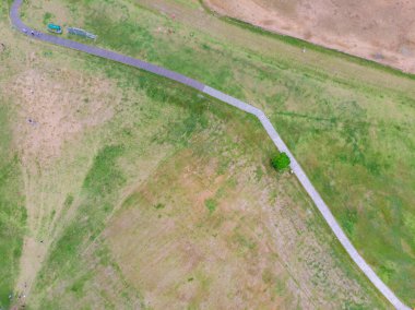 Wuhan, Hubei Eyaleti, Çin 'deki Mulan çayır manzarasının erken dönem manzarası