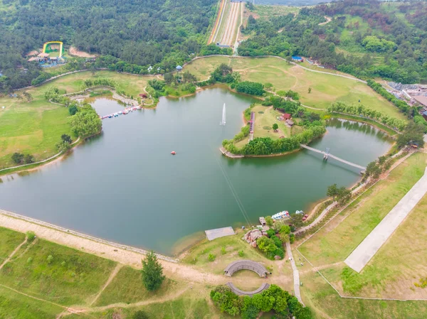 Paisaje Verano Temprano Los Pastizales Mulan Lugar Escénico Wuhan Provincia —  Fotos de Stock