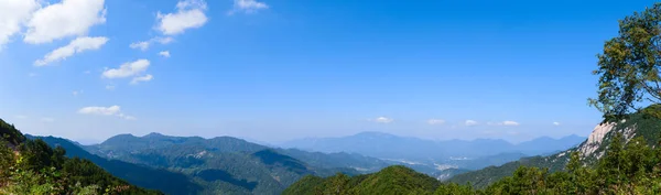 Paysage Estival Parc Géologique National Village Ciel Dans Province Hubei — Photo