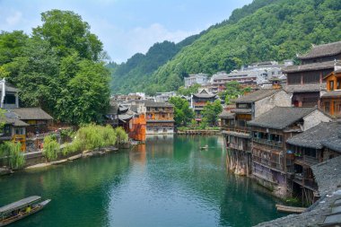 Hunan Xiangxi Fenghuang Antik Kenti Yaz Manzarası