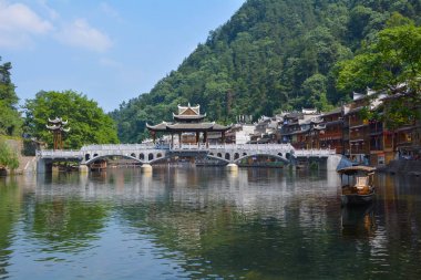 Hunan Xiangxi Fenghuang Antik Kenti Yaz Manzarası