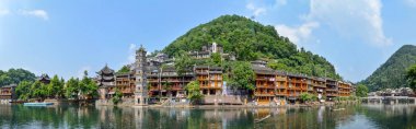 Hunan Xiangxi Fenghuang Antik Kenti Yaz Manzarası