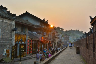 Hunan Xiangxi Fenghuang Antik Kenti Yaz Manzarası