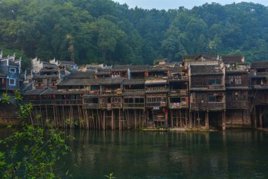 Hunan Xiangxi Fenghuang Antik Kenti Yaz Manzarası