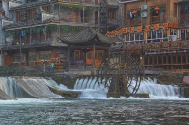 Hunan Xiangxi Fenghuang Antik Kenti Yaz Manzarası