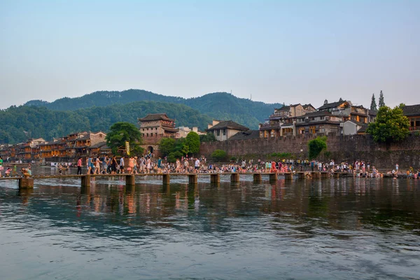 Hunan Xiangxi Fenghuang Alte Stadt Sommerlandschaft — Stockfoto