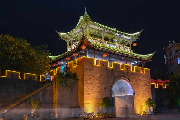 Hunan Xiangxi Fenghuang Antiguo Paisaje Verano Ciudad — Foto de Stock
