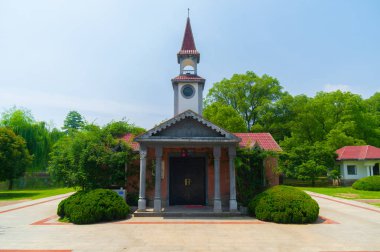 Wuhan East Lake Scenic Spot yaz sahne