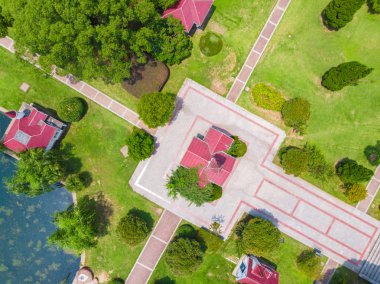 Yaz aylarında Wuhan East Lake Scenic Spot manzara