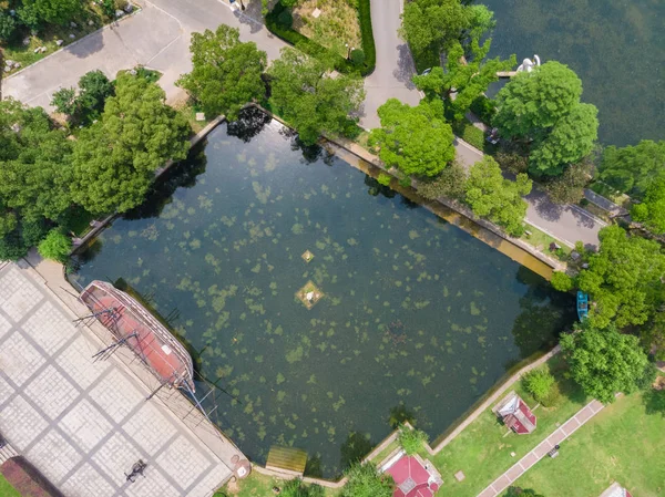 Wuhan East Lake Scenic Spot Táj Nyáron — Stock Fotó