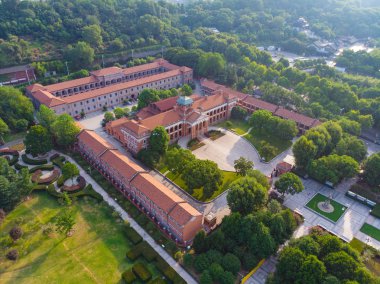 Wuhan Yuemachang Honglou Park hava manzarası