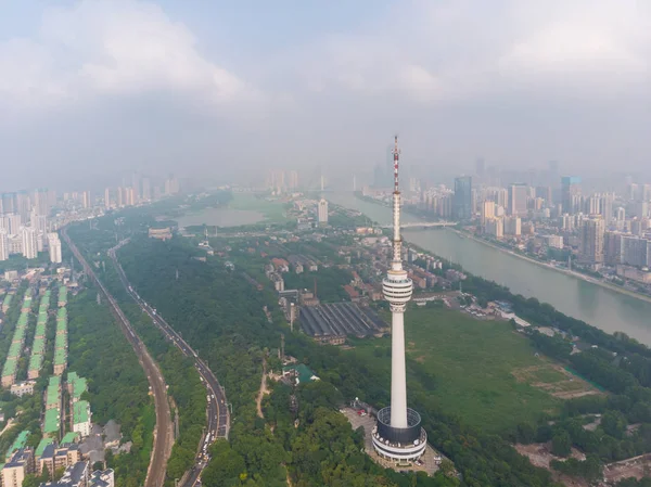 Luftaufnahmen Der Stadt Wuhan Sommer — Stockfoto
