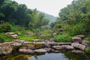 Yixing, Zhuhai, Jiangsu Eyaleti'nde yaz manzarası