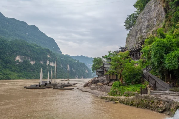 Yichang Sanxia Renjia Manzara Alanı Yaz Manzarası Hubei Çin — Stok fotoğraf