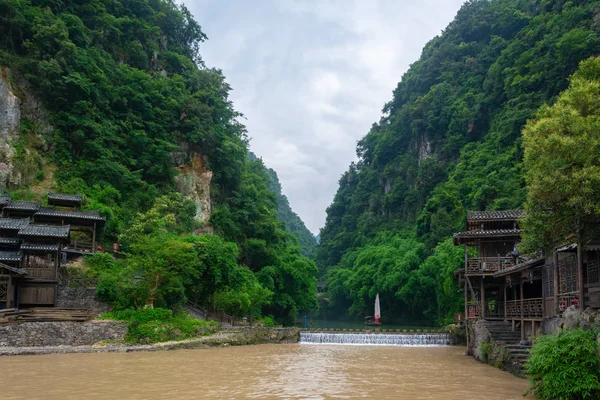 Летний Пейзаж Yichang Sanxia Renjia Scenic Area Хубэй Китай — стоковое фото