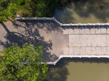 Wuhan Hayvanat Bahçesi Parkı Hava Manzara yaz aylarında