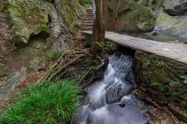 Wuhan Huangpi Mulan Tianchi Landschaftliches Gebiet Spätsommer Und Frühherbst Landschaft — Stockfoto