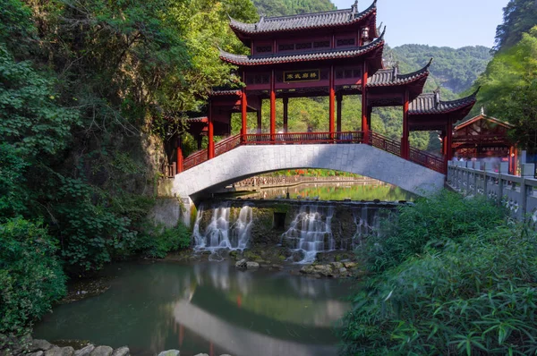 Paysage Estival Cascade Des Trois Gorges Yichang Hubei — Photo