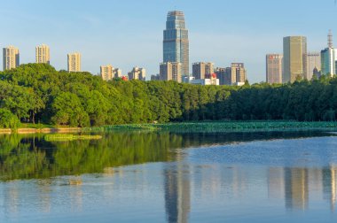 Wuhan, Hubei 'deki Doğu Gölü Turizm Manzarası