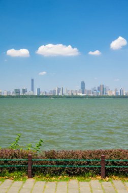 Wuhan, Hubei 'deki Doğu Gölü Turizm Manzarası