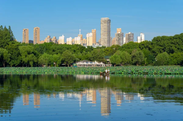 Letní Scenérie Scénické Oblasti East Lake Tourism Wuhanu Hubei — Stock fotografie