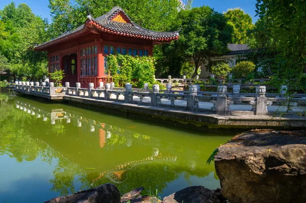 Paisaje Verano East Lake Tourism Scenic Área Wuhan Hubei — Foto de Stock