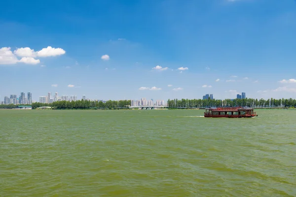Letnia Sceneria Regionu Turystycznego East Lake Scenic Area Wuhan Hubei — Zdjęcie stockowe